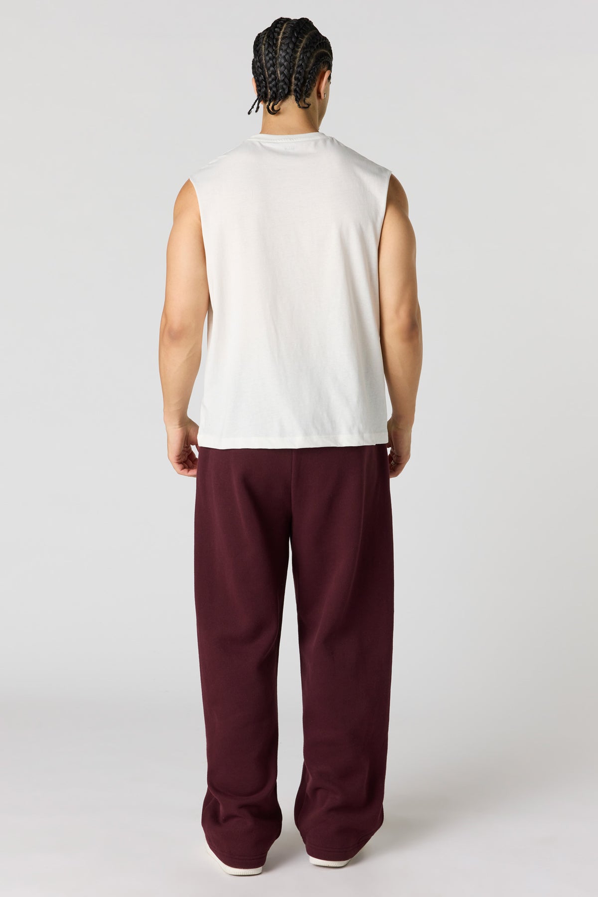 Vue alternative 3. Pantalon d'entraînement à jambe large en molleton lourd supérieur