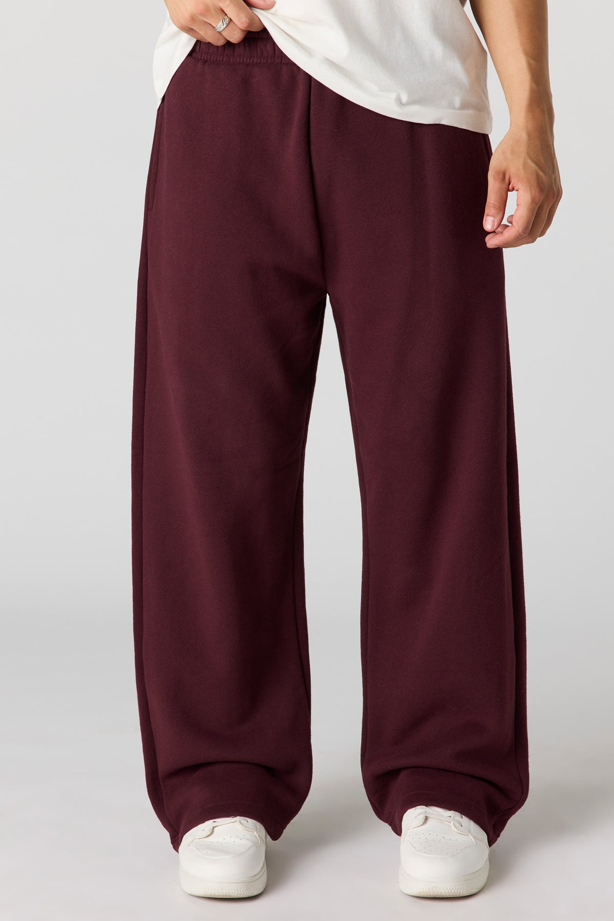 Pantalon d'entraînement à jambe large en molleton lourd supérieur