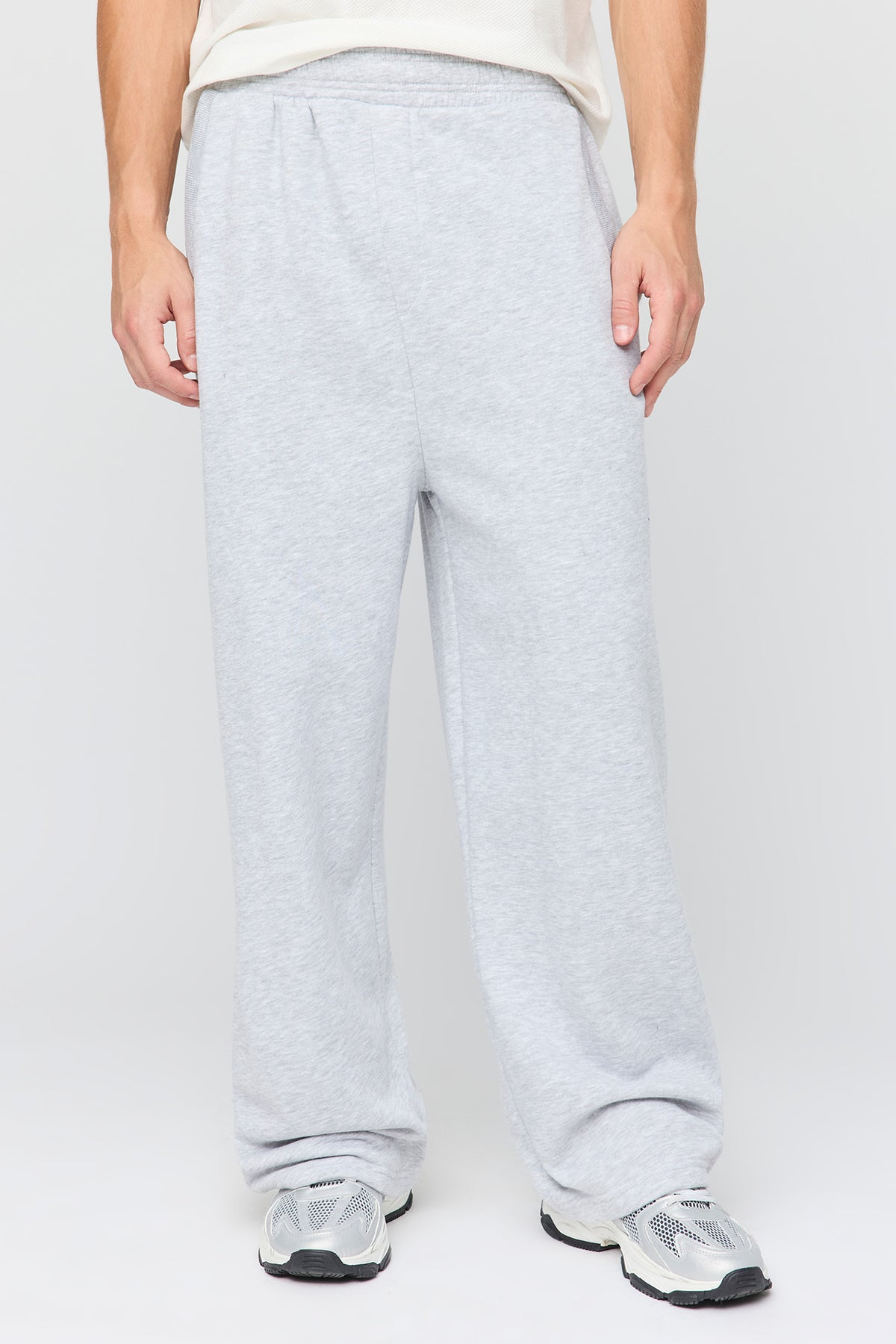 Fleece Super Baggy Sweatpant - Heather Grey