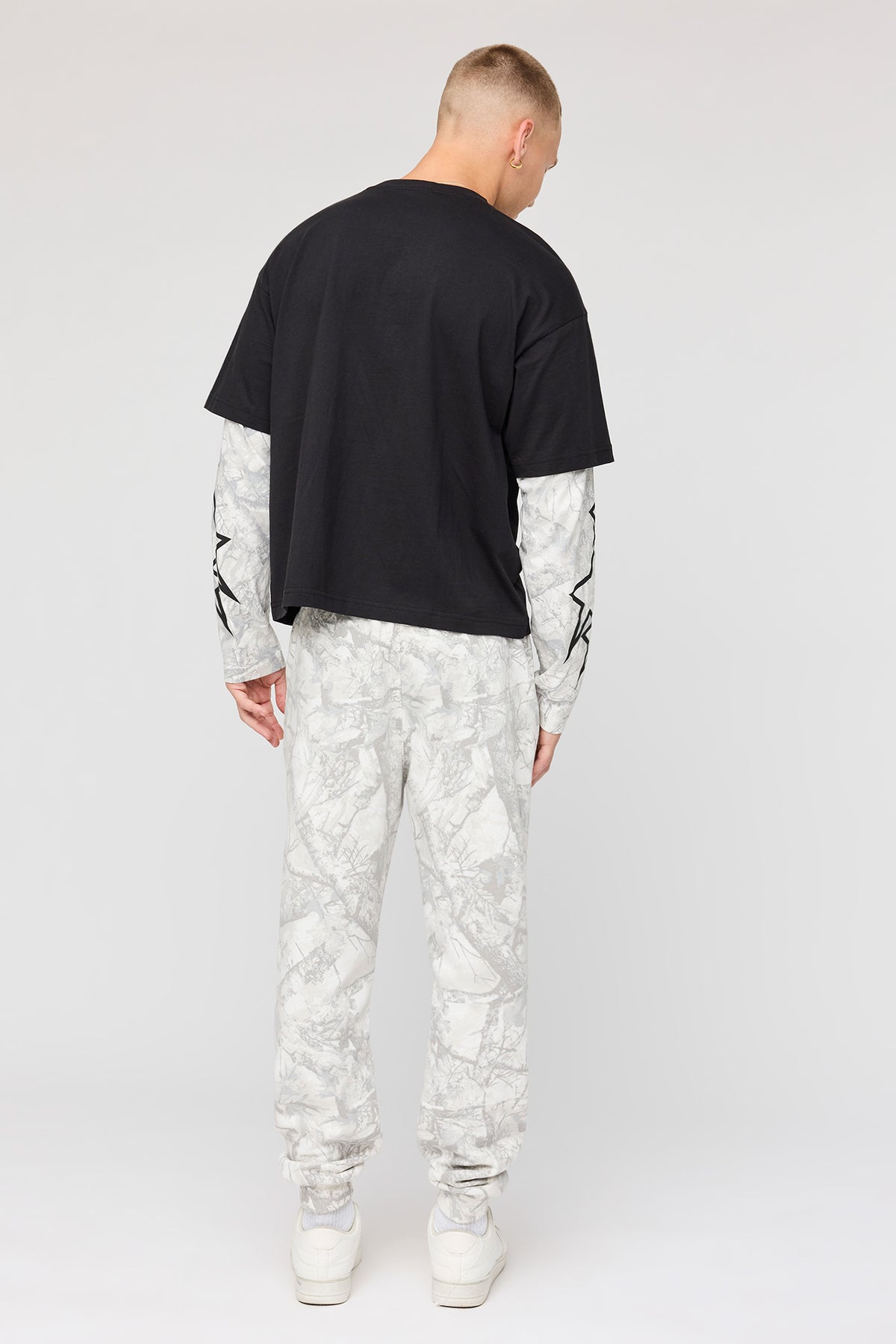 Alt View 3. Fleece Jogger - Camouflage