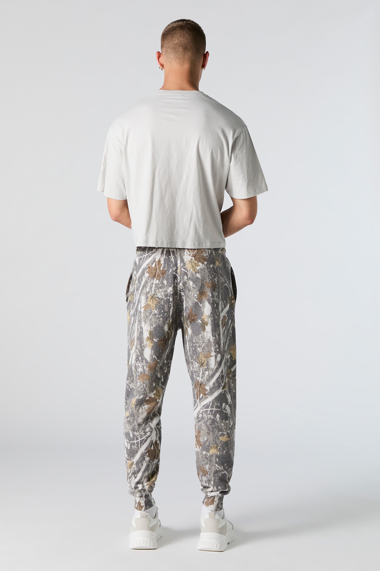 Jogger camouflage en molleton de tous les jours uni