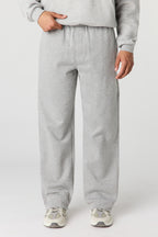 Pantalon d'entraînement à jambe ample en molleton