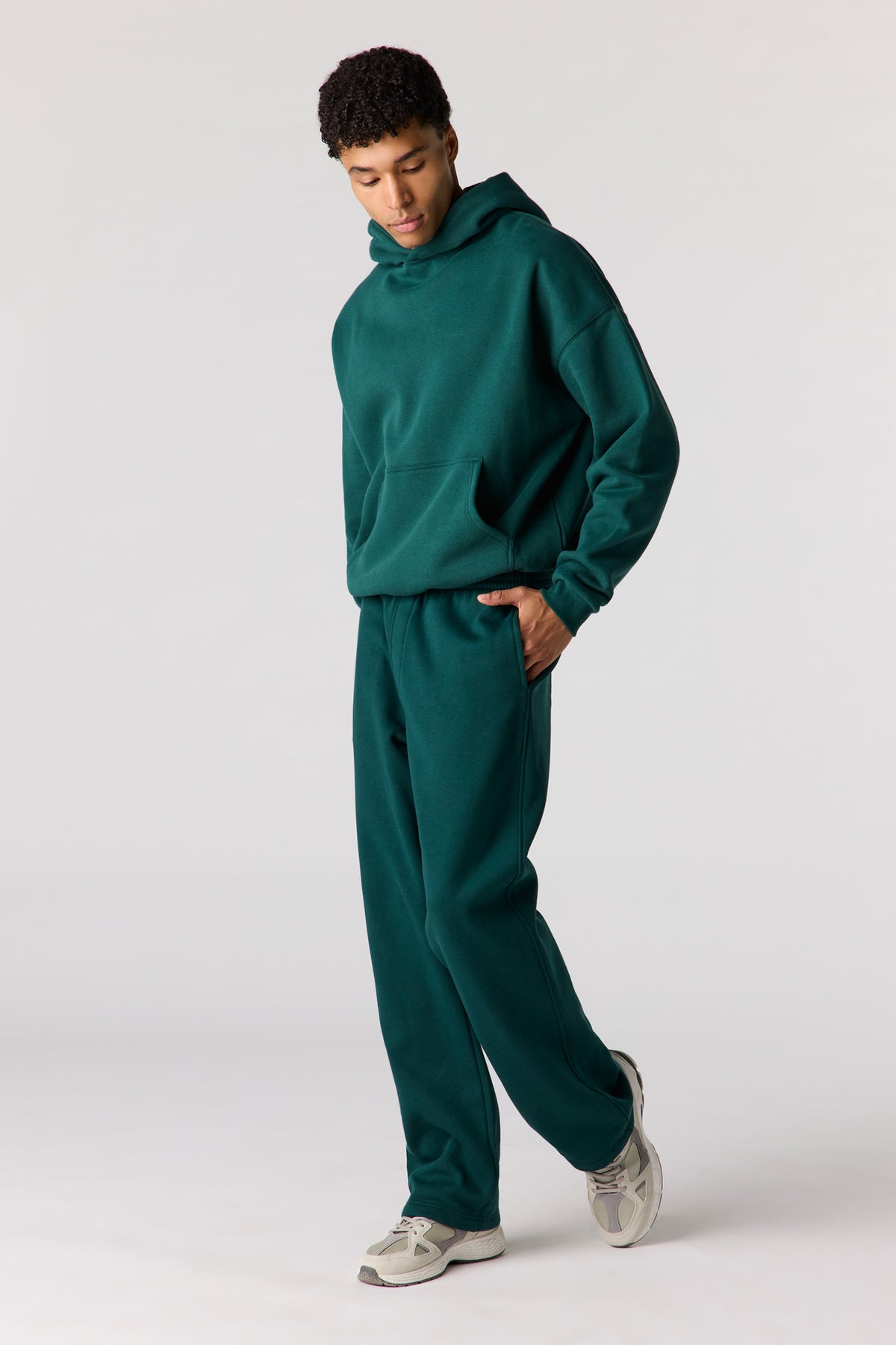 Vue alternative 2. Pantalon d'entraînement à jambe ample en molleton