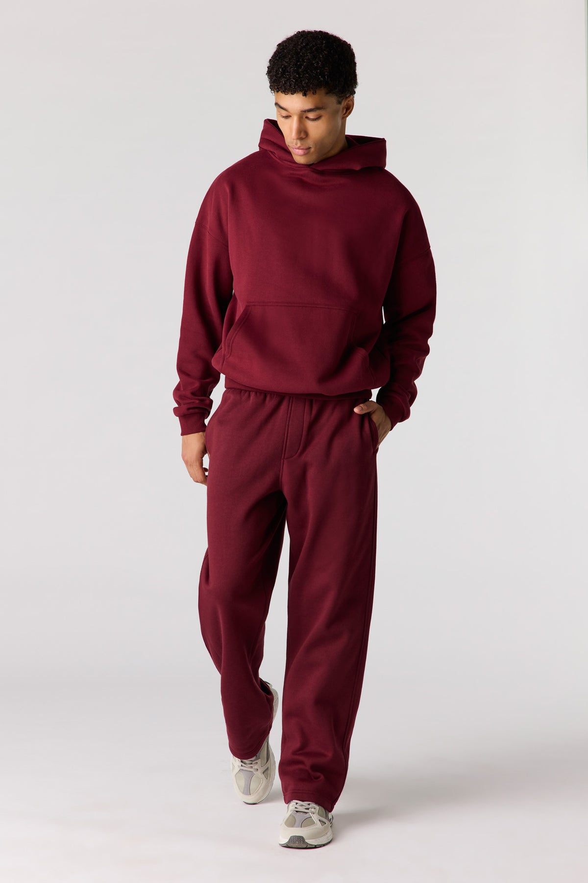 Vue alternative 2. Pantalon d'entraînement à jambe ample en molleton