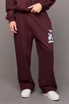 Pantalon d'entraînement à jambe large en molleton avec imprimé Playboy