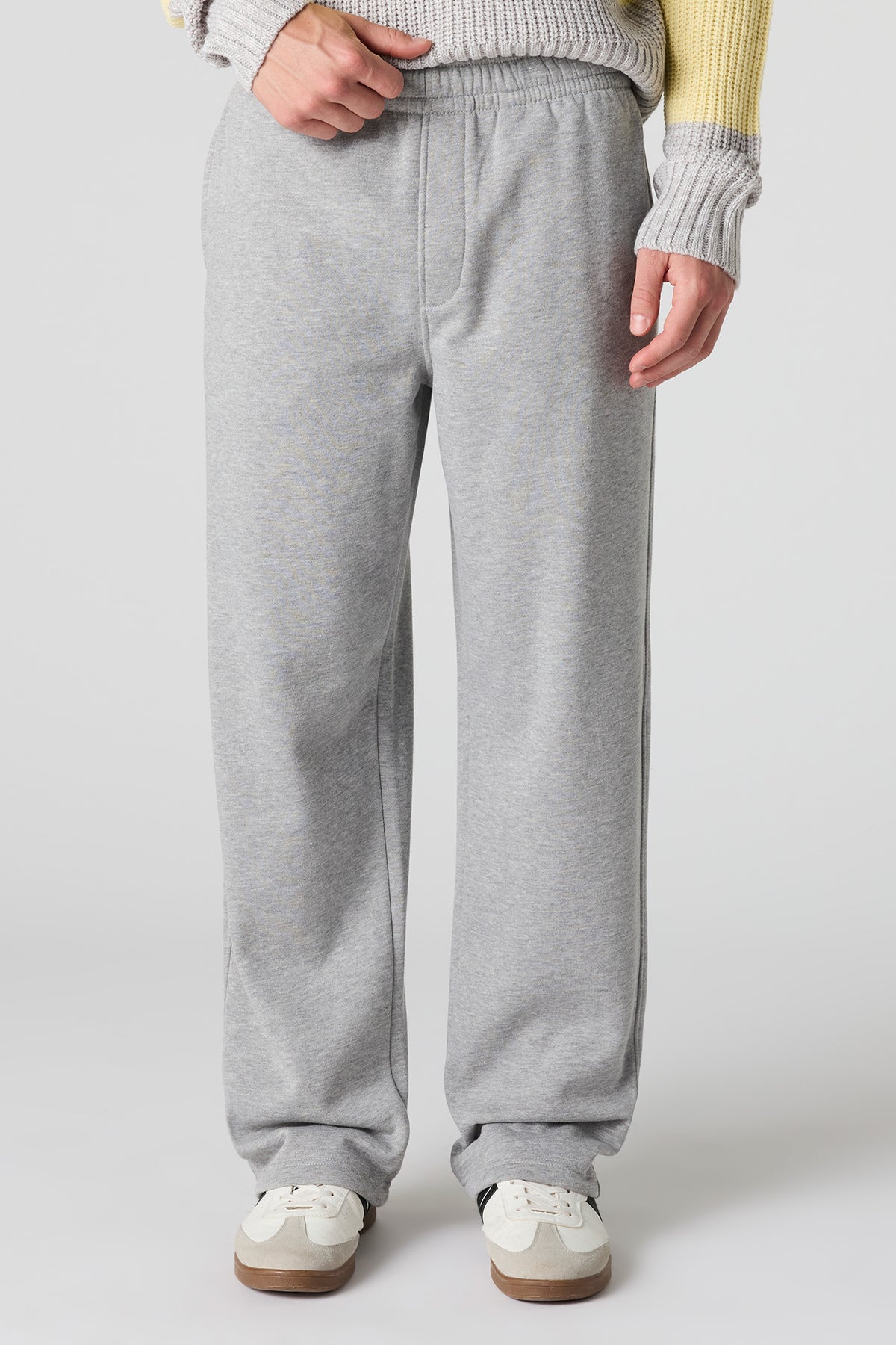 Loose Fleece Jogger - Heather Grey