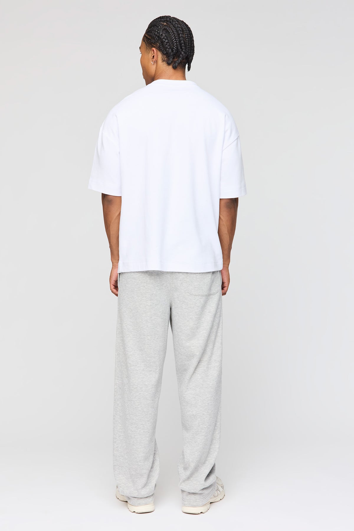 Alt View 3. Fleece Loose Sweatpant - Heather Grey