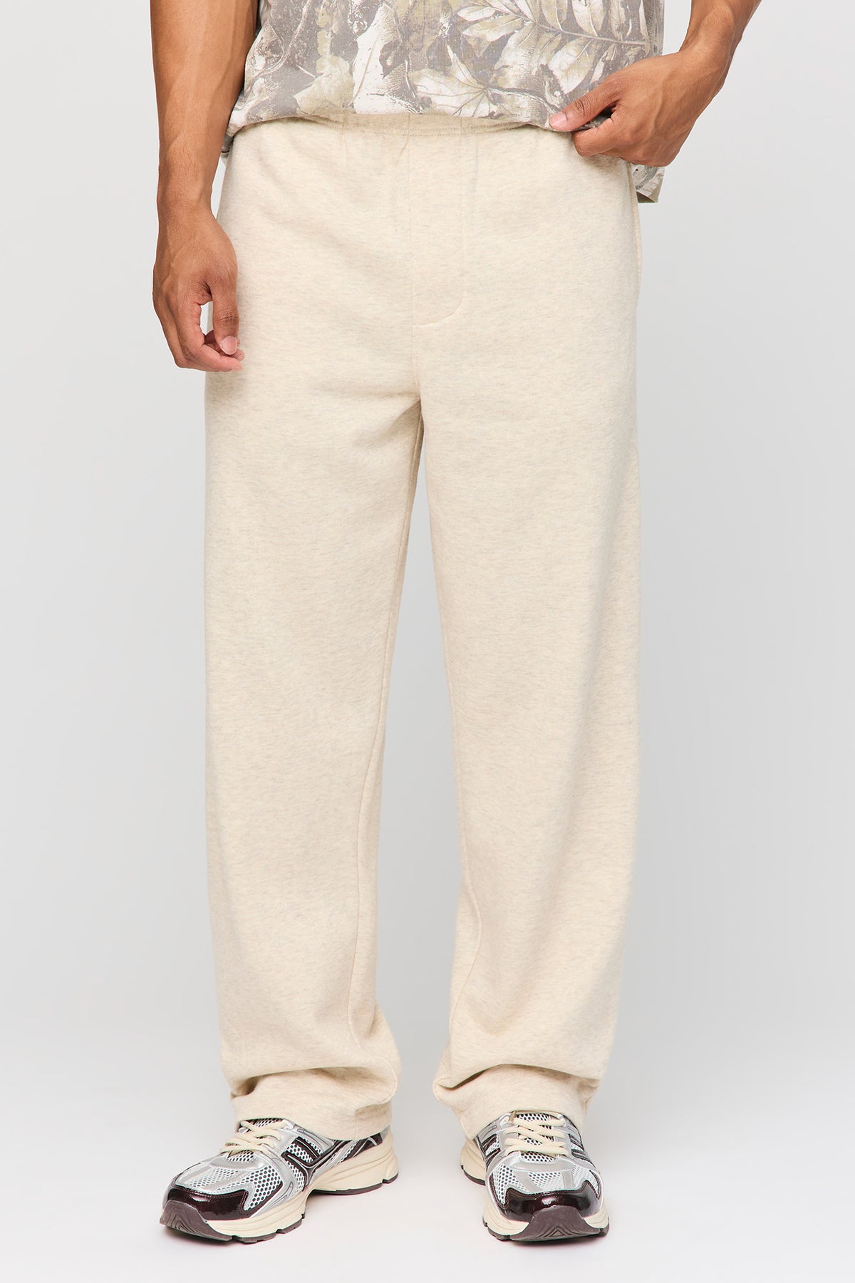 Fleece Loose Sweatpant - Medium Brown