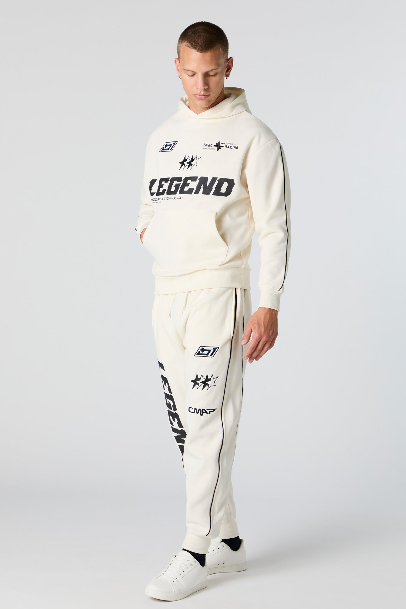 Racing Legend Embroidered Graphic Fleece Jogger