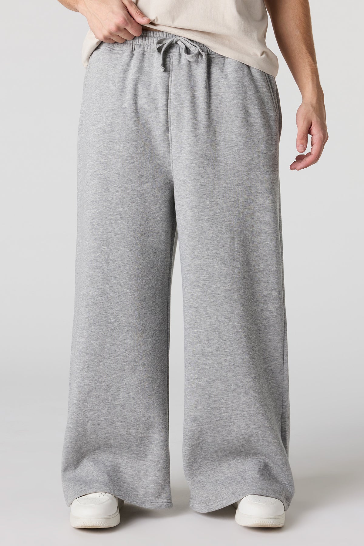Pantalon d'entraînement à jambe ultralarge en molleton