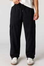 Pantalon d'entraînement cargo baggy en molleton