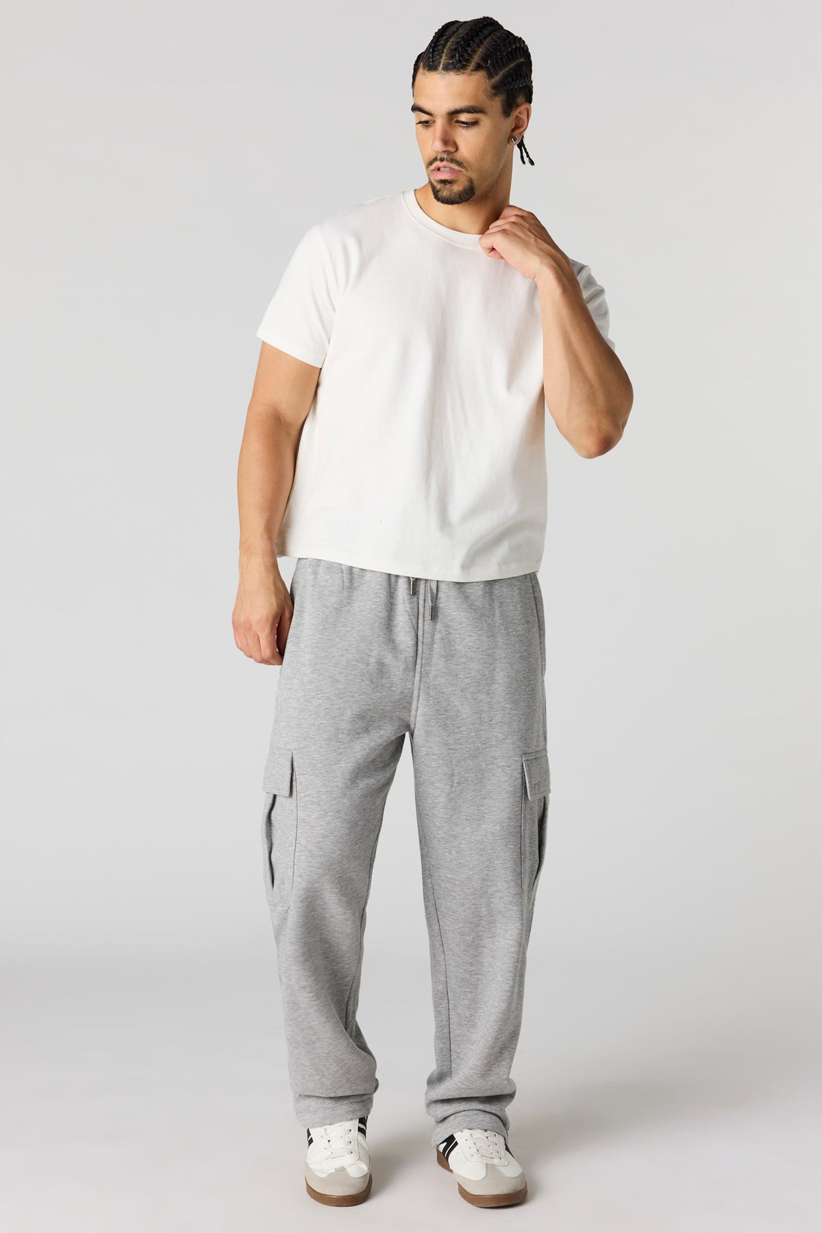 Vue alternative 2. Pantalon d'entraînement cargo baggy en molleton