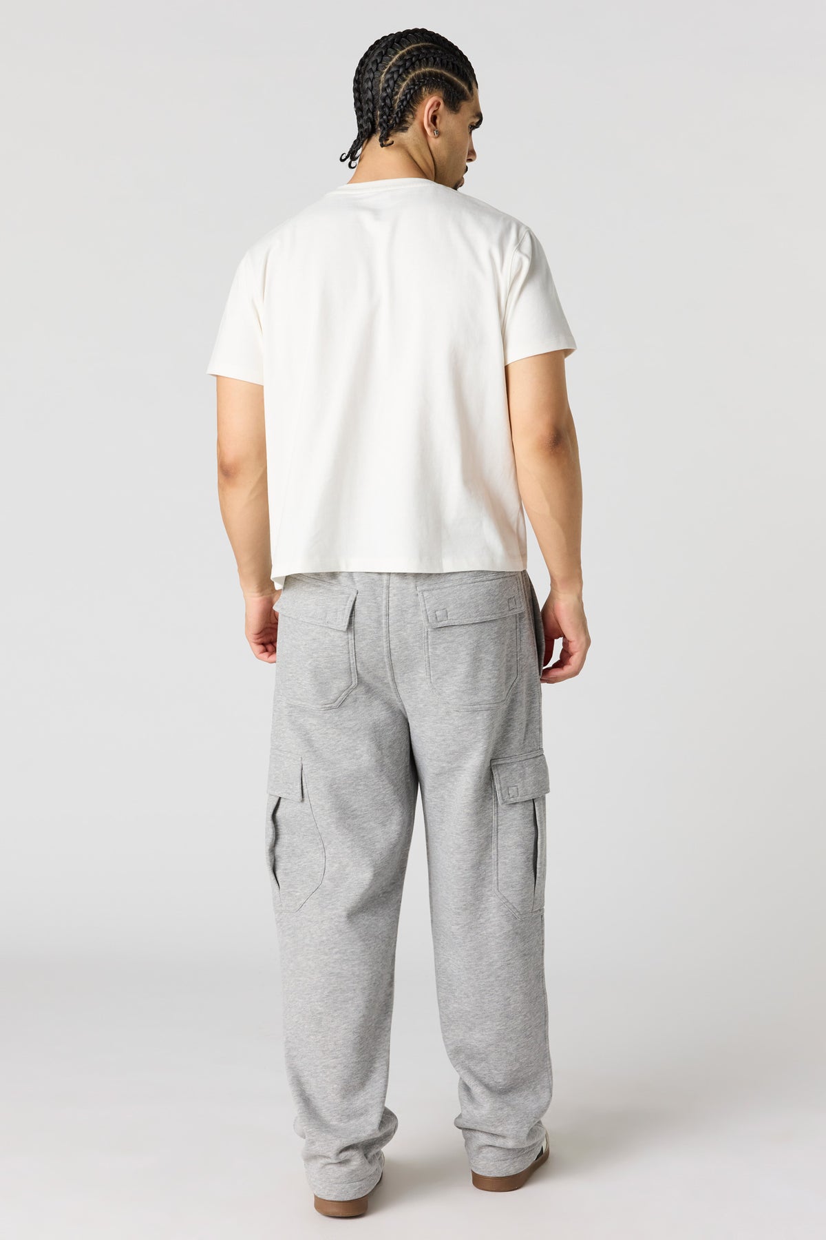Vue alternative 3. Pantalon d'entraînement cargo baggy en molleton