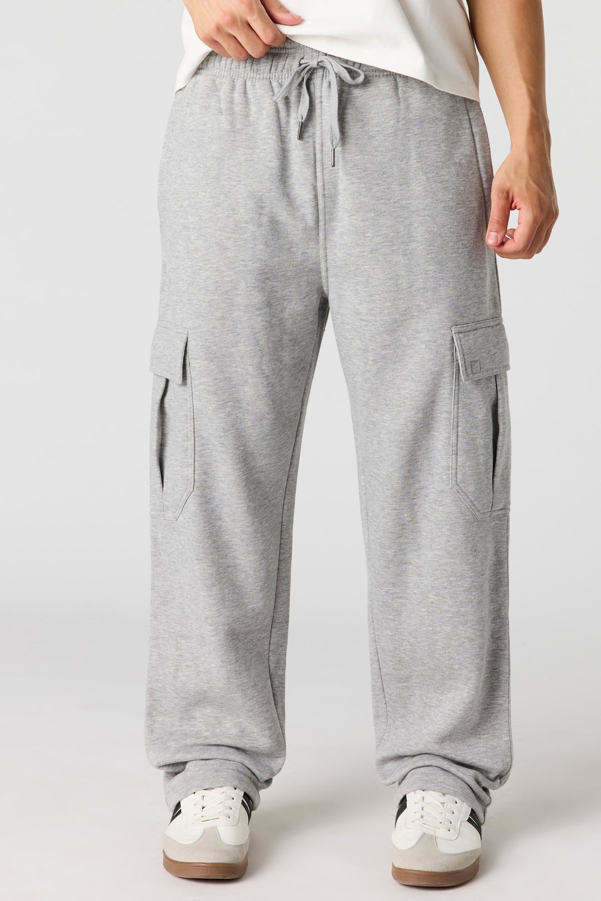 Pantalon d'entraînement cargo baggy en molleton