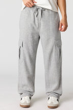 Pantalon d'entraînement cargo baggy en molleton