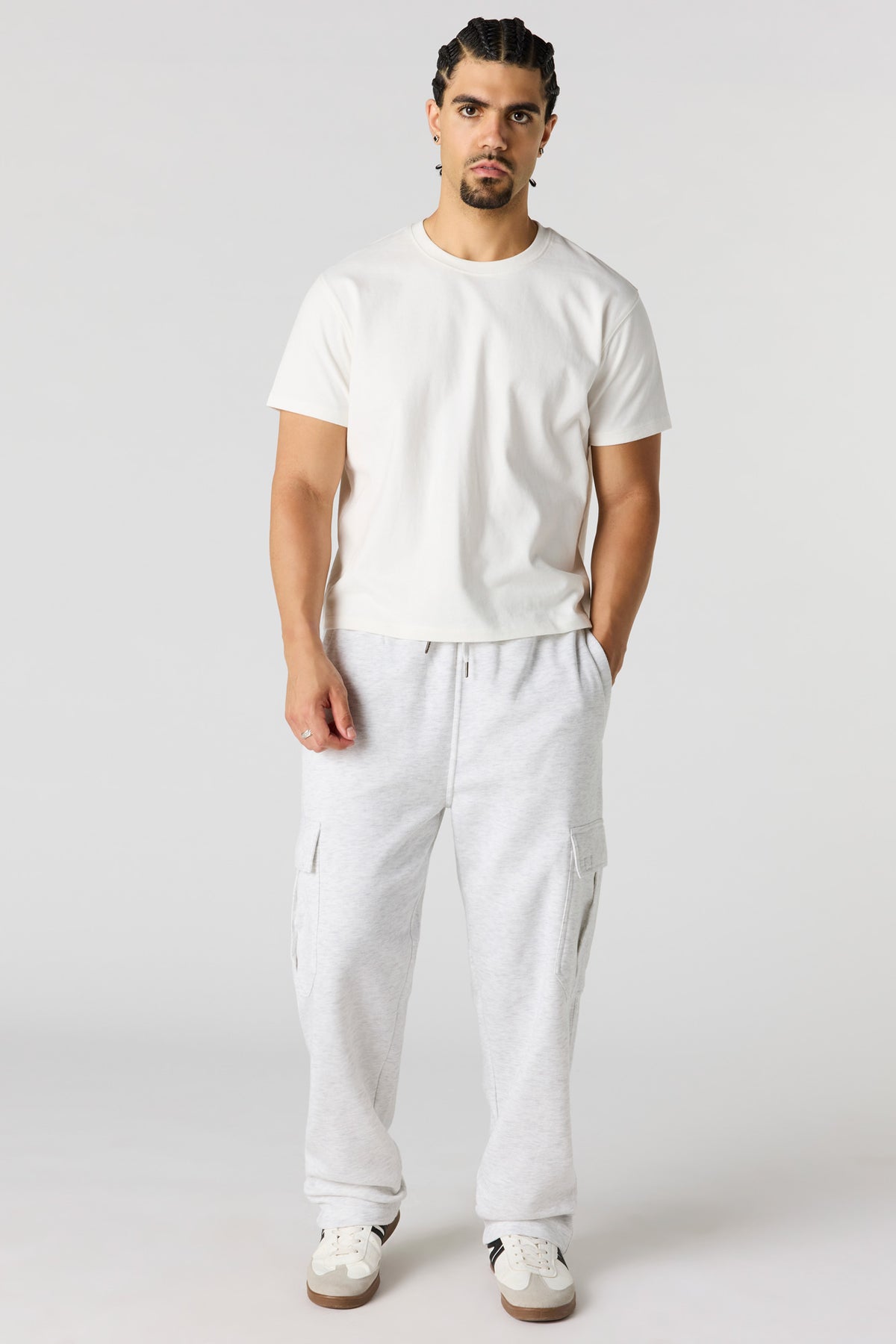 Vue alternative 2. Pantalon d'entraînement cargo baggy en molleton