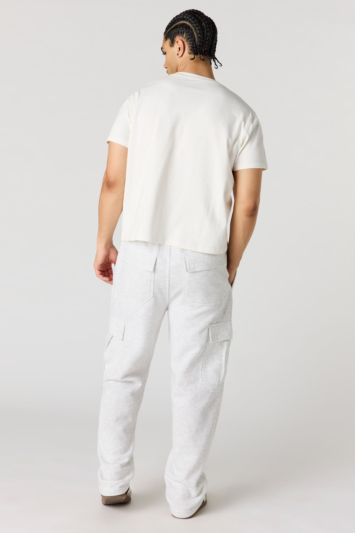 Vue alternative 3. Pantalon d'entraînement cargo baggy en molleton