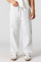 Pantalon d'entraînement cargo baggy en molleton