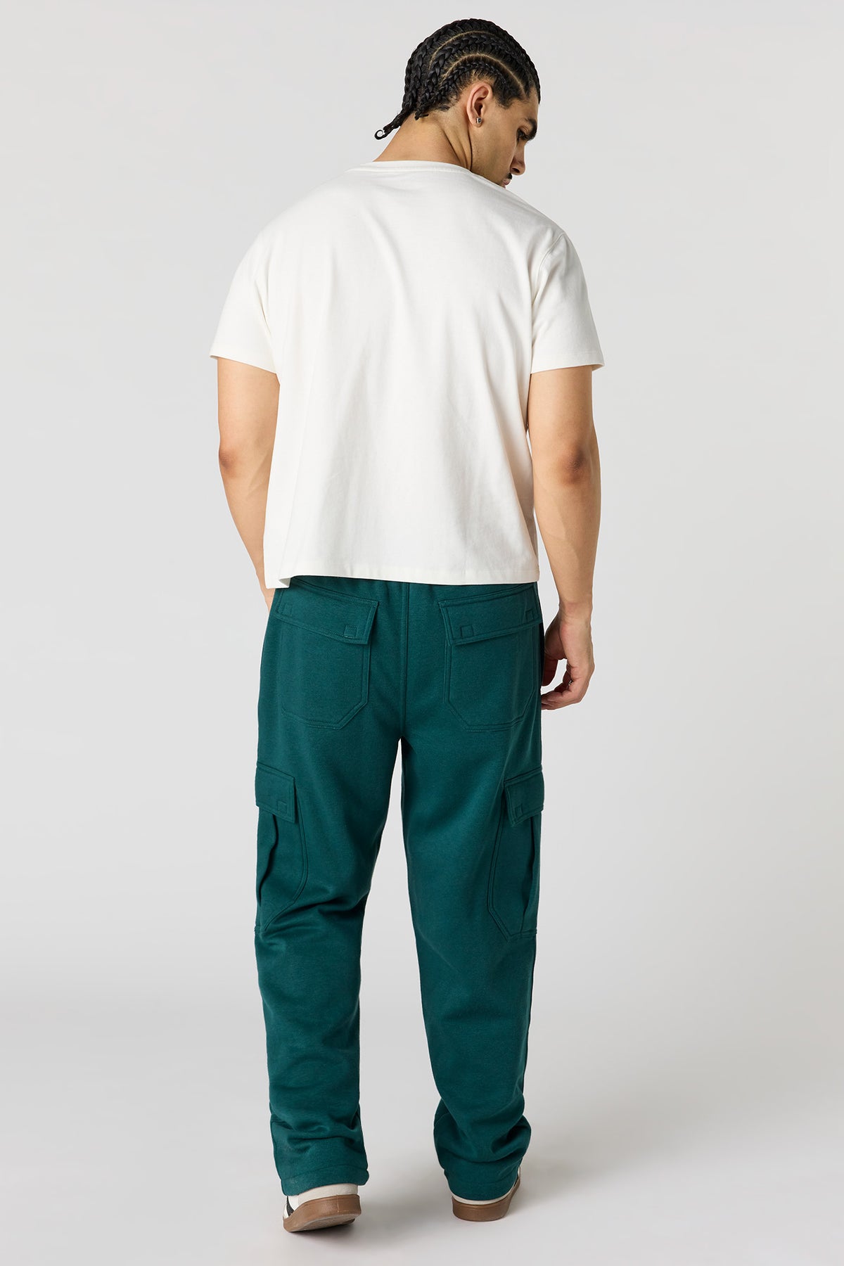 Vue alternative 3. Pantalon d'entraînement cargo baggy en molleton