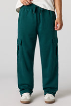 Pantalon d'entraînement cargo baggy en molleton