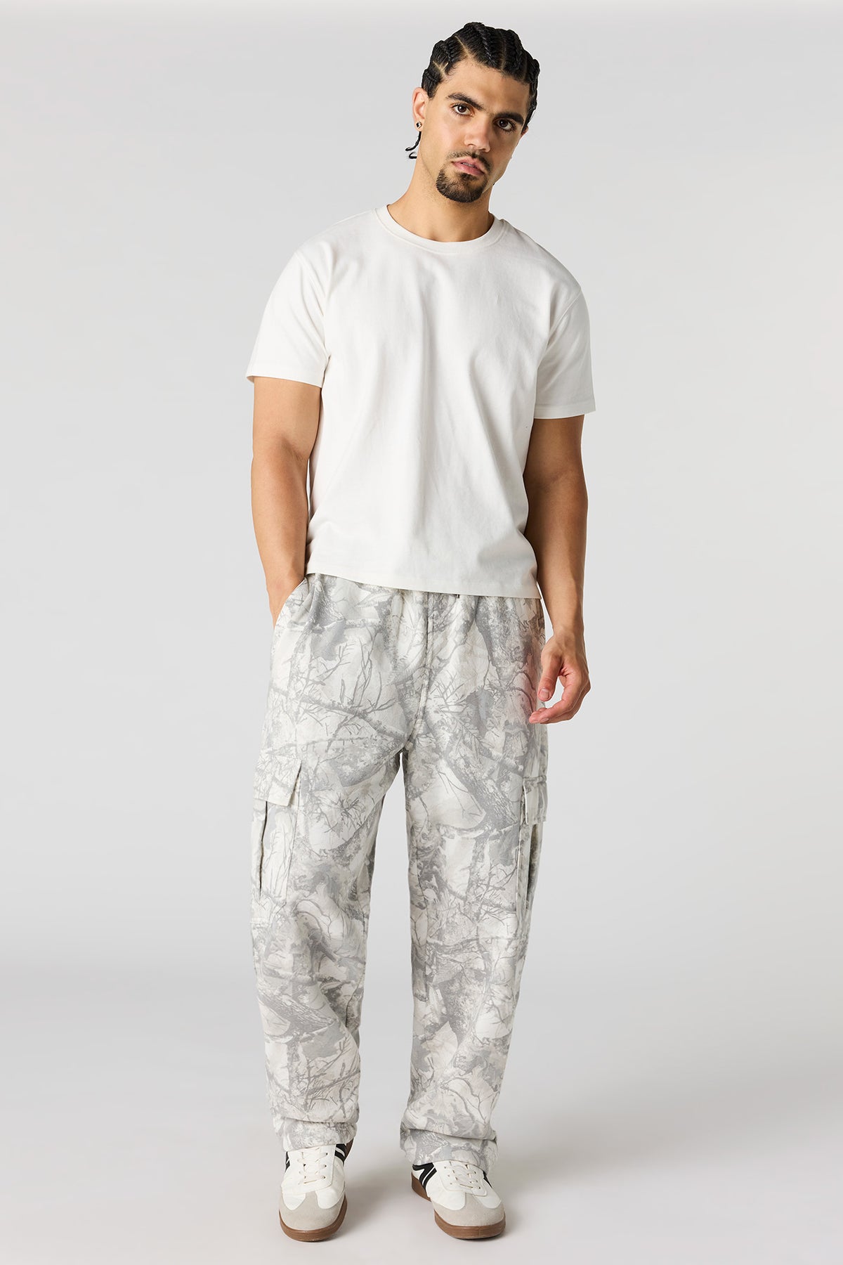 Vue alternative 2. Pantalon d'entraînement cargo baggy en molleton