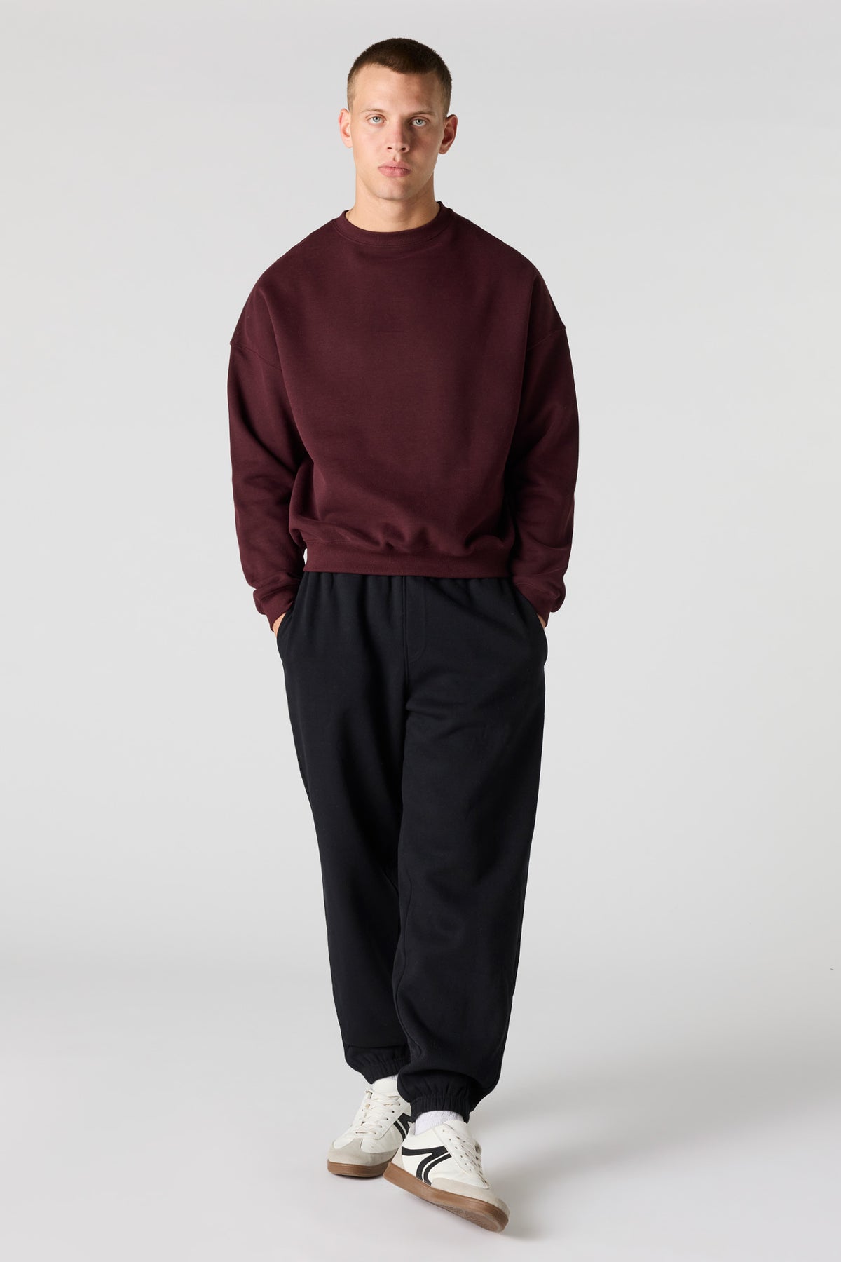 Vue alternative 2. Pantalon d'entraînement baggy en molleton lourd de qualité supérieure