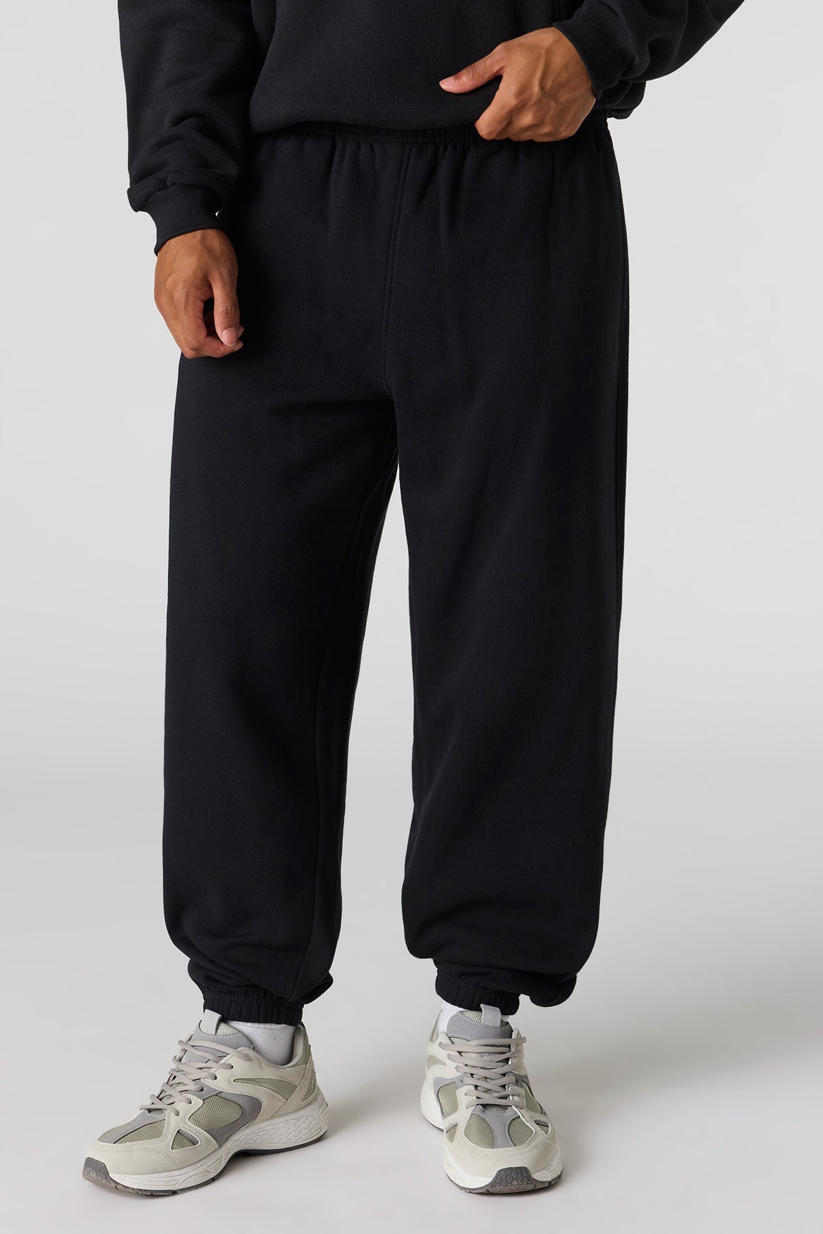 Premium Heavyweight Fleece Baggy Sweatpant - Black