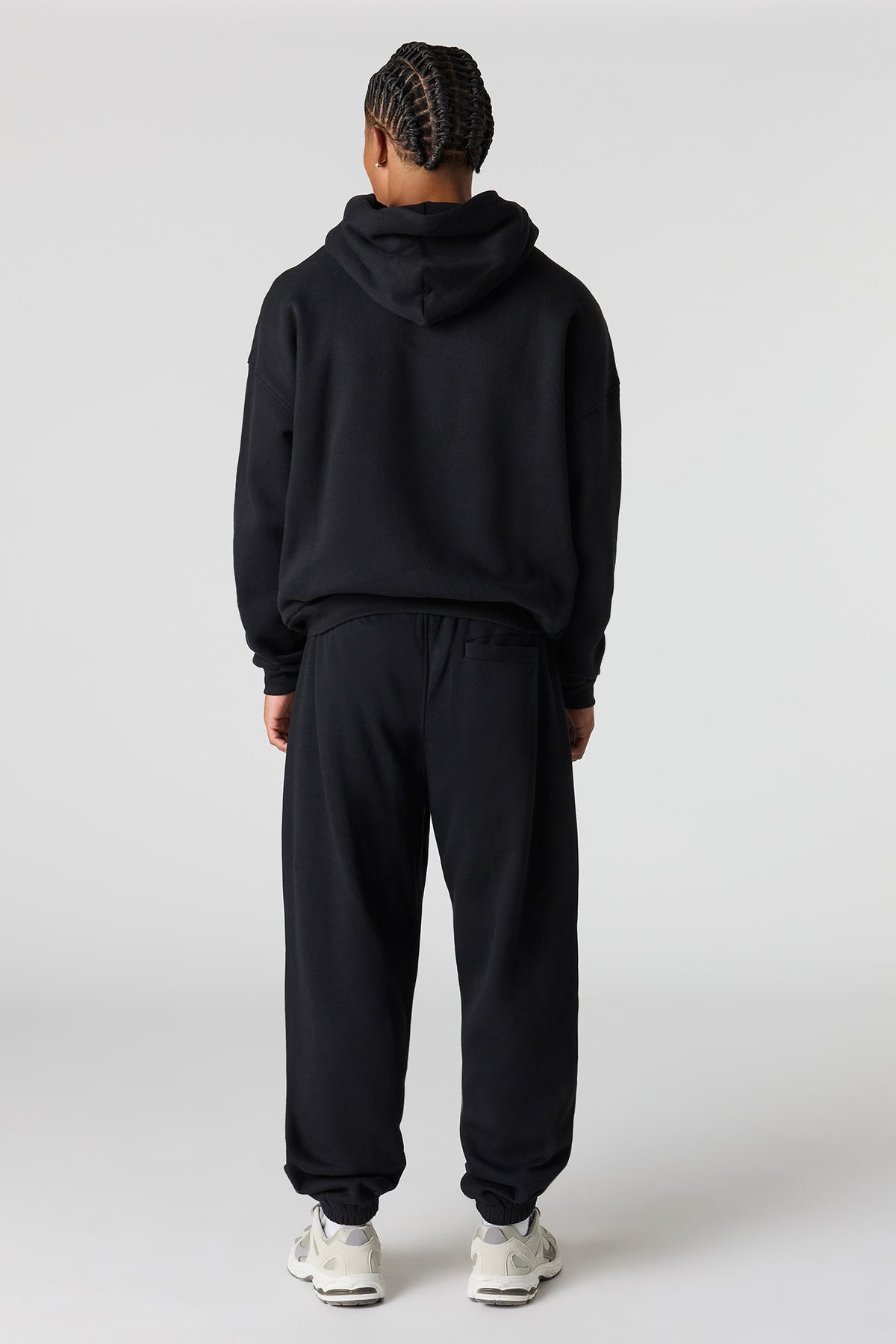 Alt View 3. Premium Heavyweight Fleece Baggy Sweatpant - Black