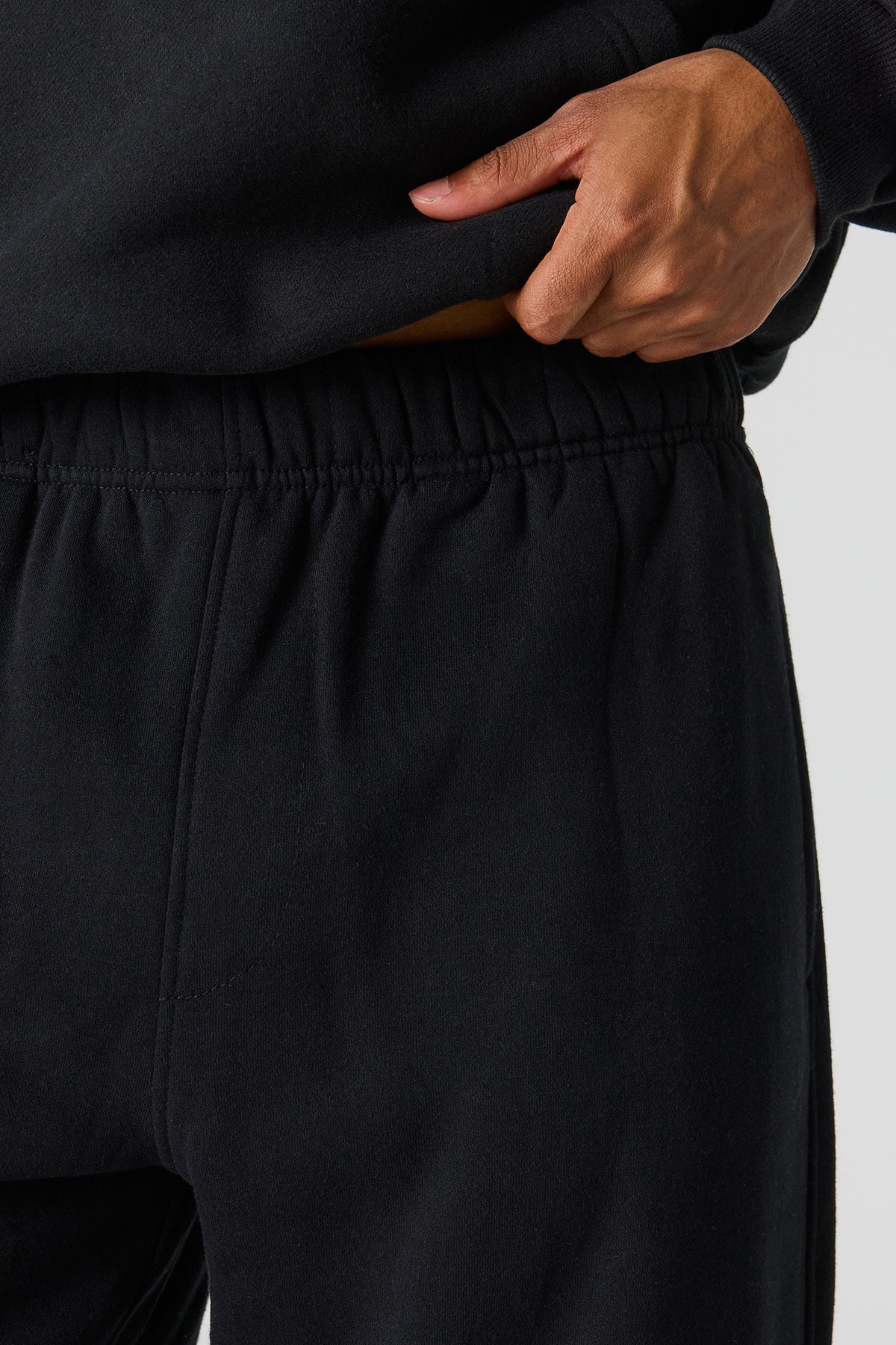 Alt View 4. Premium Heavyweight Fleece Baggy Sweatpant - Black