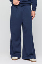 Pantalon d'entraînement à jambe super large en molleton