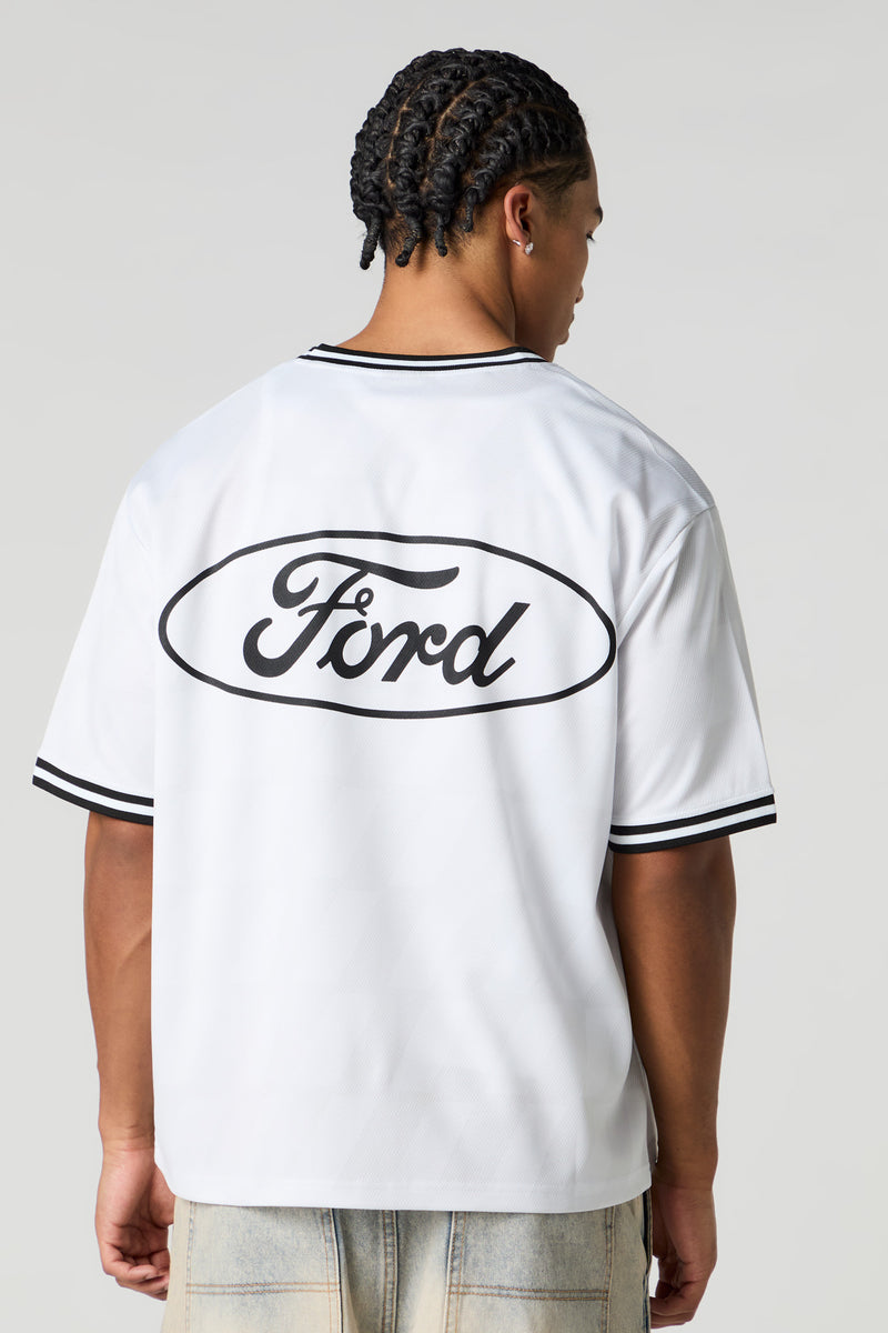 Jersey de base-ball en filet à imprimé Ford