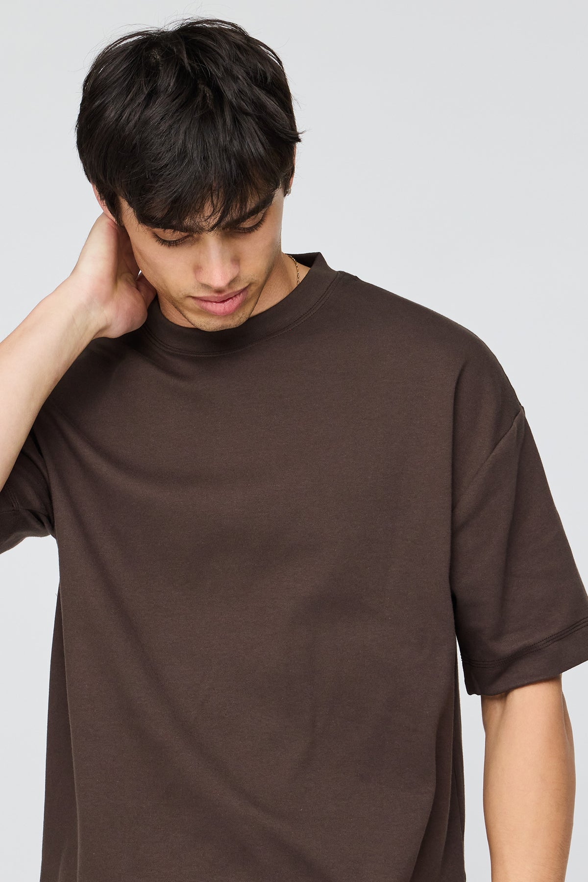 Alt View 4. Oversized T-Shirt - Brown