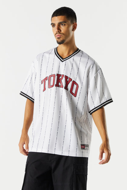 Haut de baseball à imprimé Tokyo