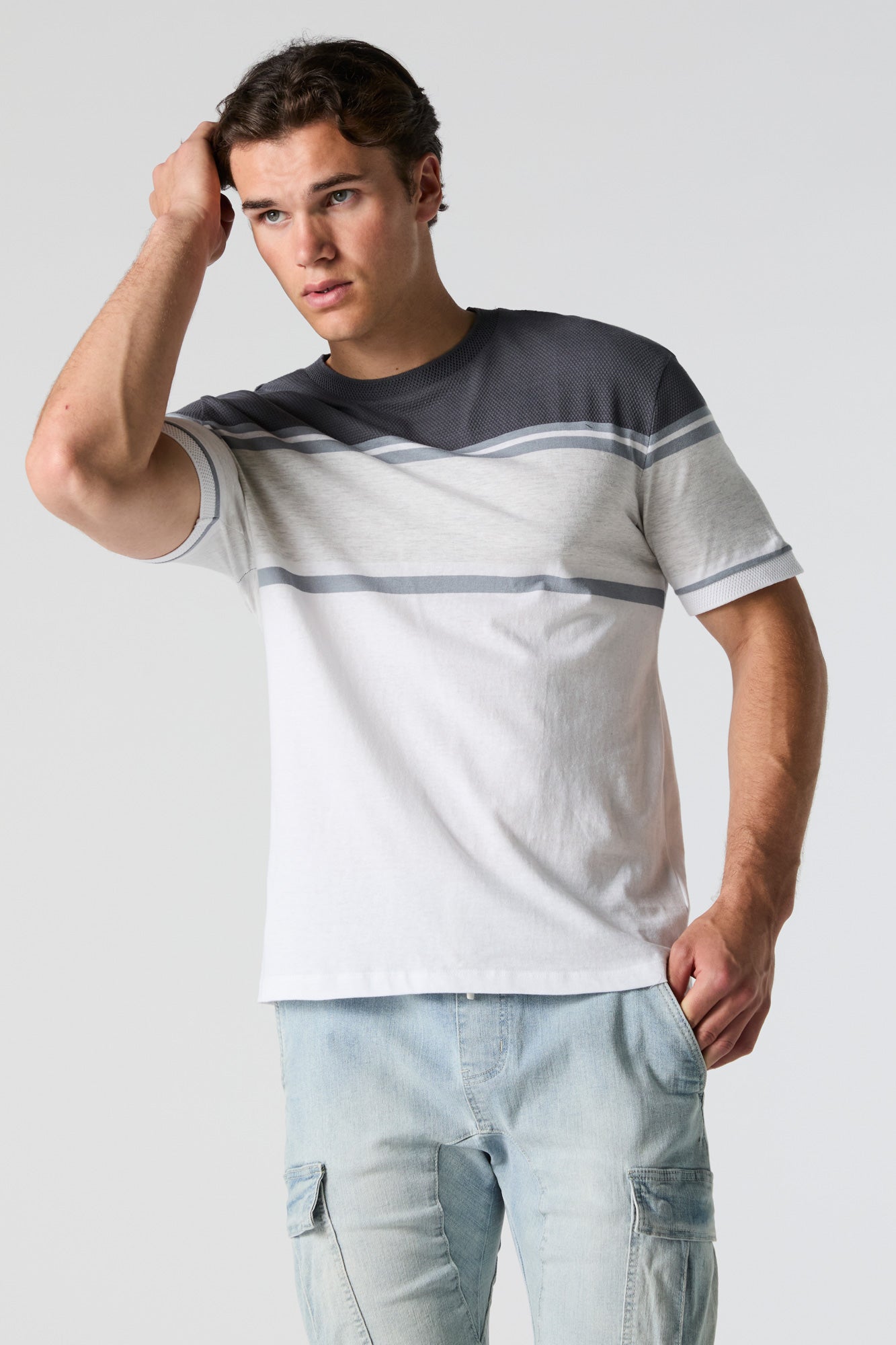Colourblock Striped T-Shirt