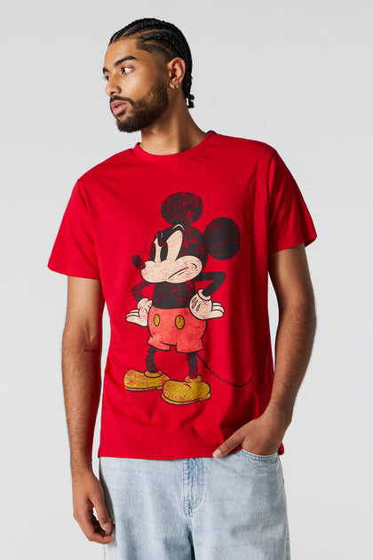 T-shirt à imprimé Angry Mickey