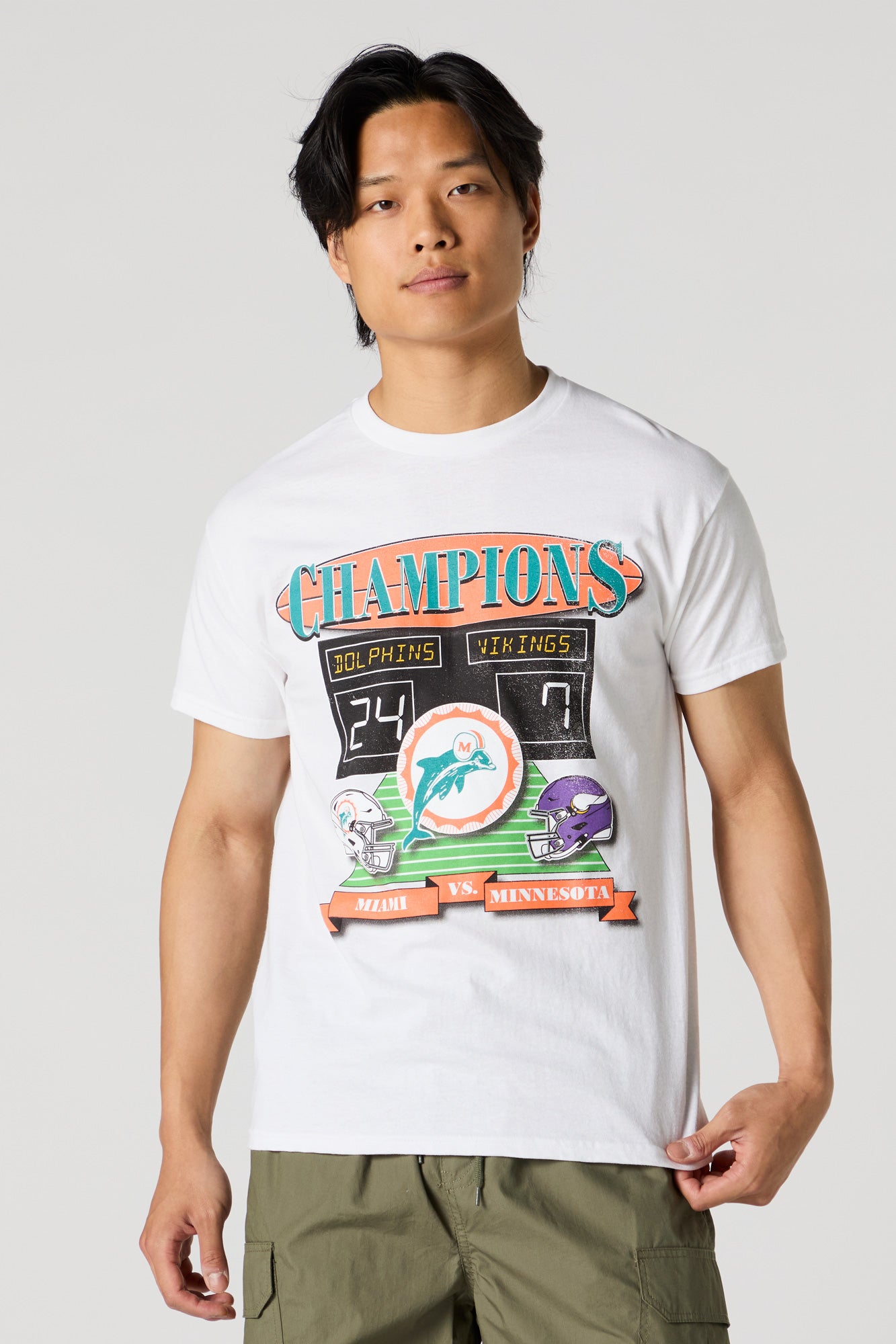 T-shirt à imprimé Miami Dolphins