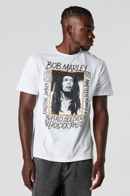 T-shirt à imprimé Bob Marley