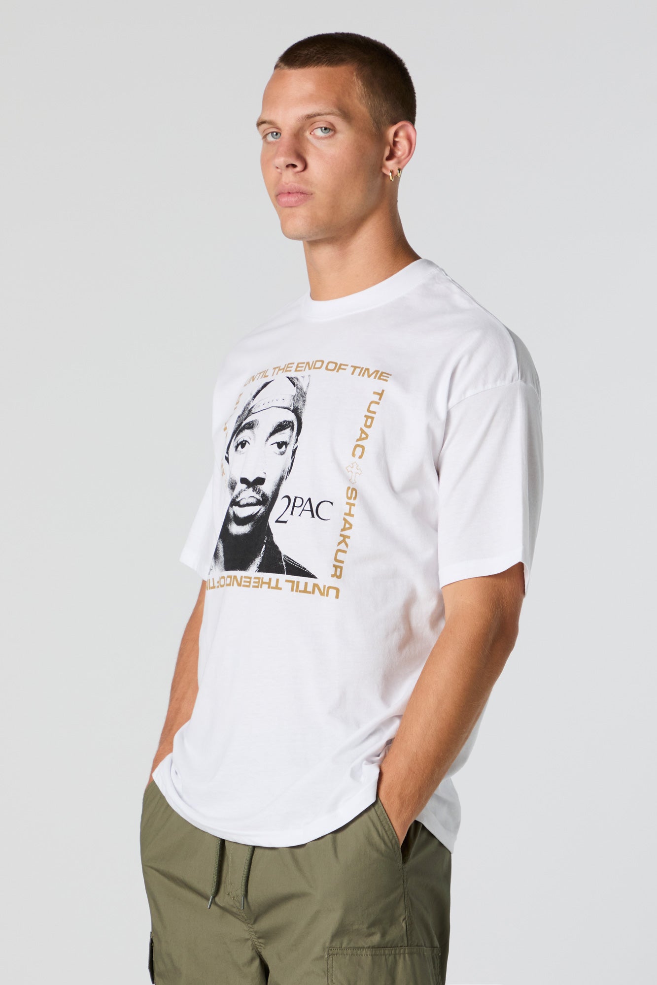 T-shirt à imprimé Tupac Til the End of Time