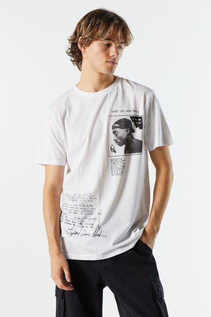 T-shirt à imprimé Tupac Signature