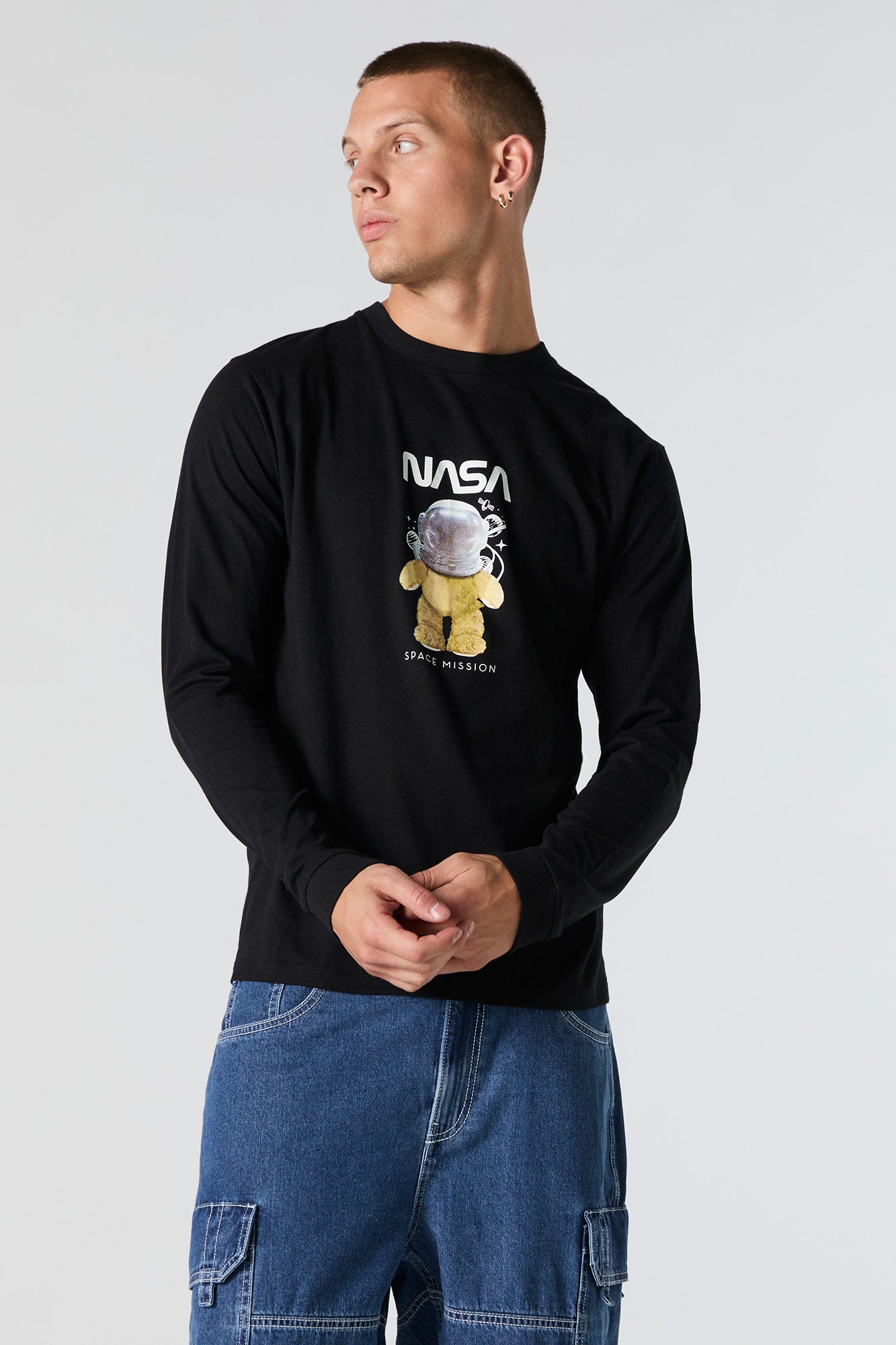 NASA Space Mission Graphic Long Sleeve Top