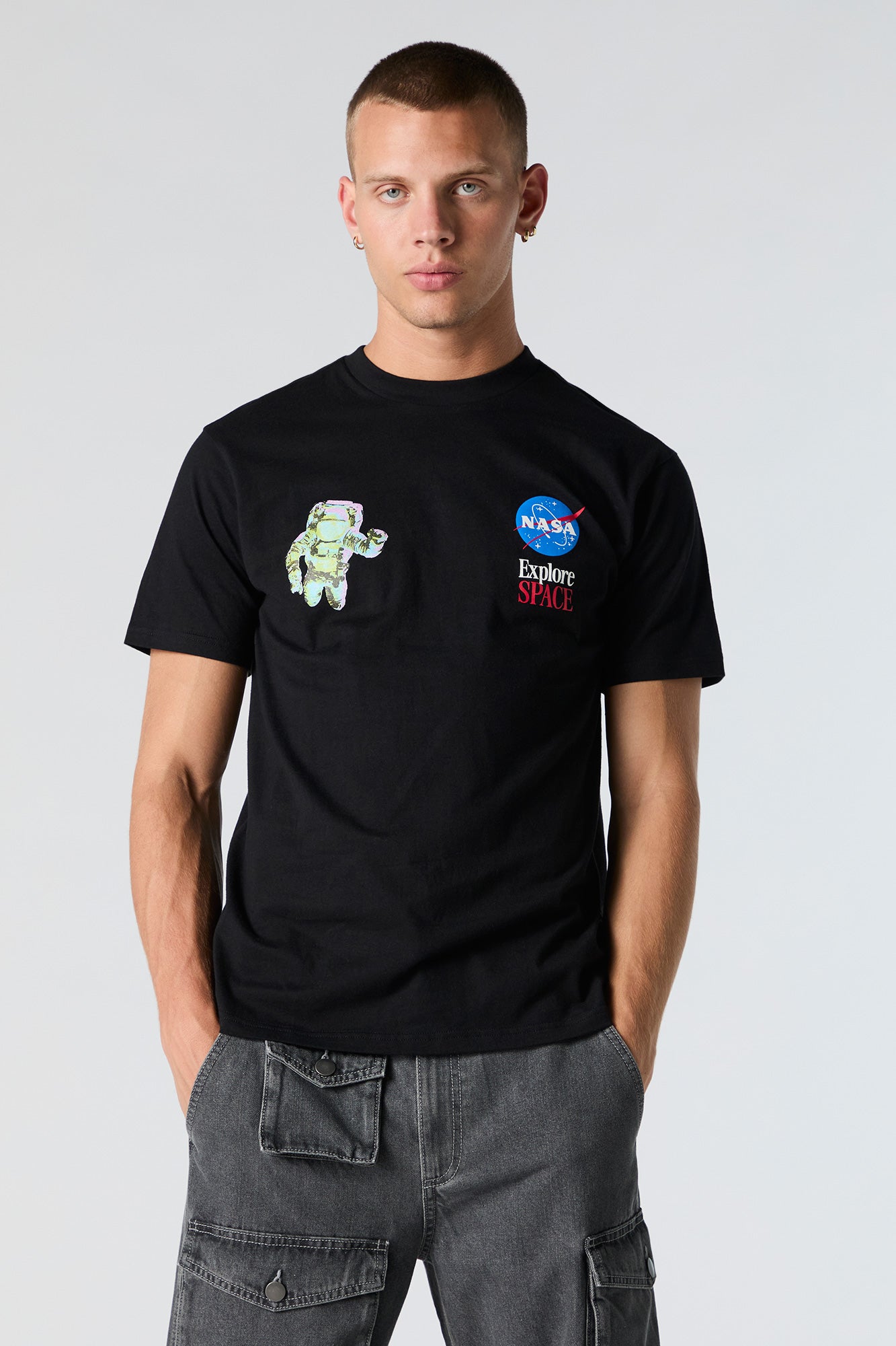 T-shirt à imprimé NASA Explore Space