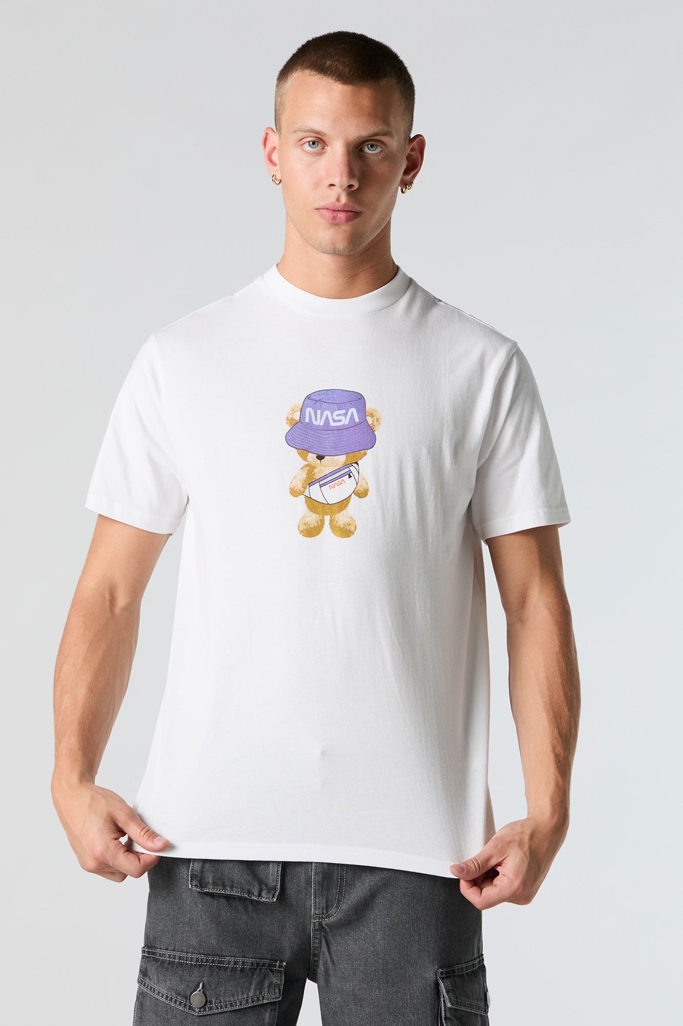 NASA Teddy Graphic T-Shirt