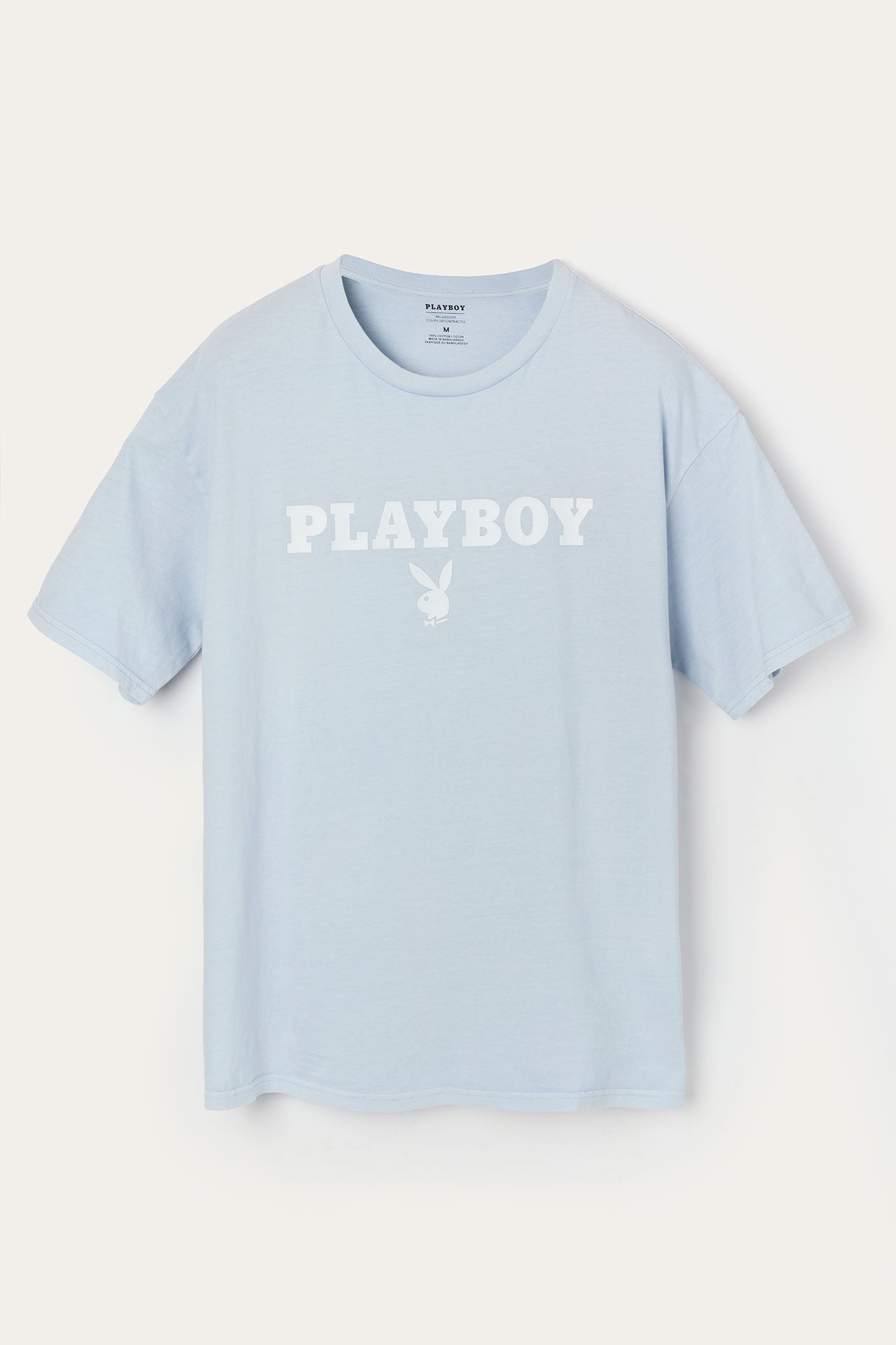 T-shirt bleu à imprimé Playboy