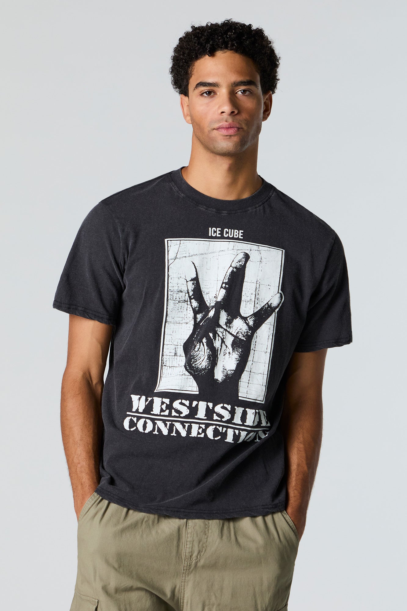 Ice Cube Graphic Washed T-Shirt