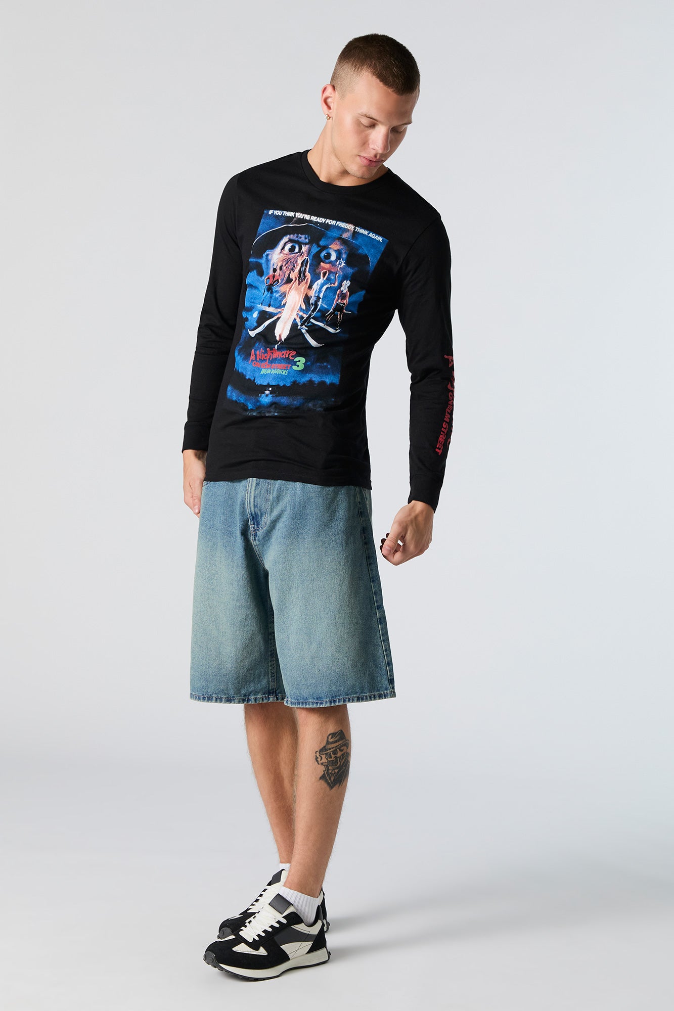 Nightmare on Elm Street Graphic Long Sleeve Top