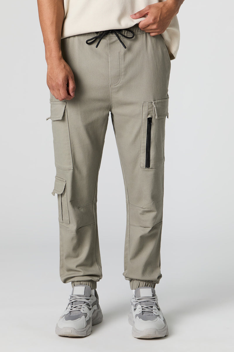 Jogger cargo avec poches à fermeture à glissière
