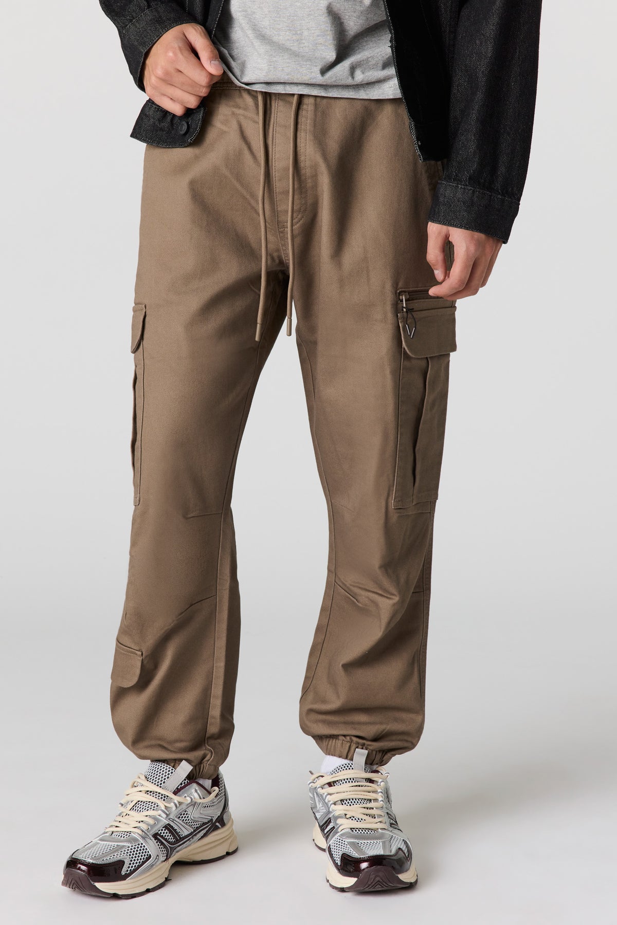Jogger cargo avec poches à fermeture à glissière