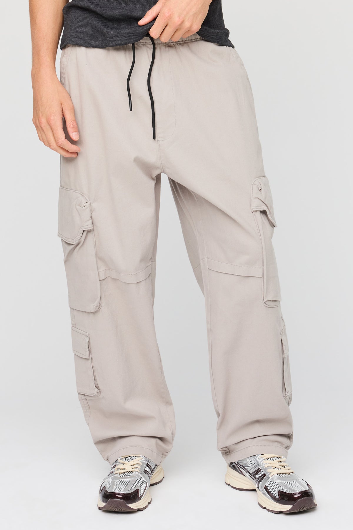 Baggy Cargo Pant - Light Grey