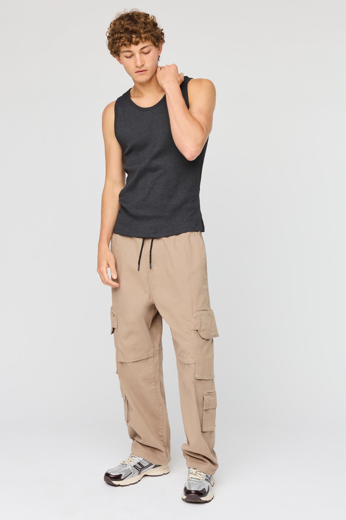 Alt View 2. Baggy Cargo Pant - Sand