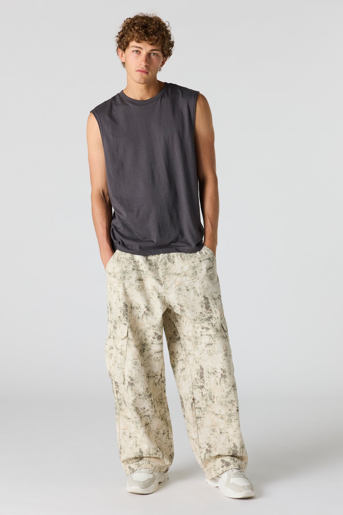 Alt View 2. Baggy Cargo Pant - Camouflage